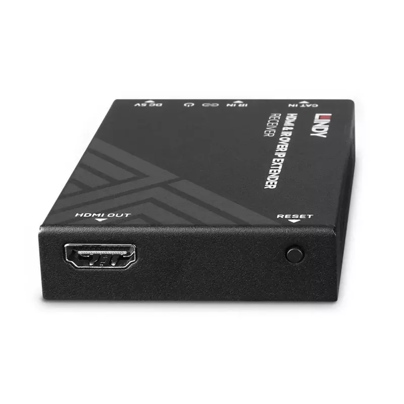 Odbiornik AV Lindy HDMI i IR przez IP Extender Receiver 1920x1080