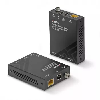 Lindy 70m Cat.6 HDMI 4K60, USB i Audio KVM Extender