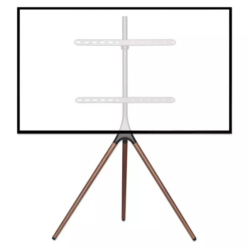 Stojak podłogowy typu tripod, Manhattan, 1 ekran, 37–65 cali, VESA 200x200 do 600x400 mm, maks. 32 kg