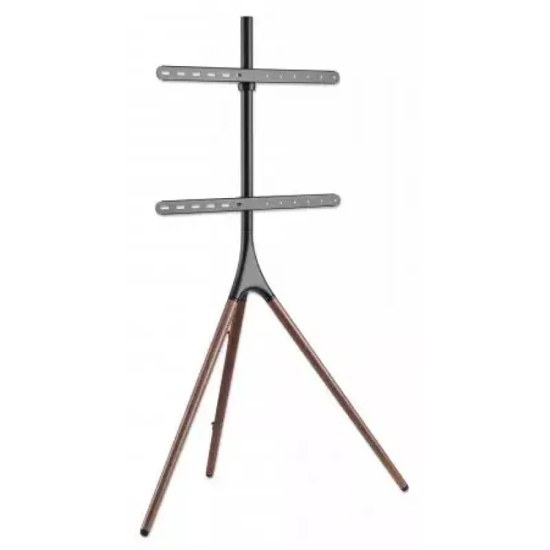 Stojak podłogowy typu tripod, Manhattan, 1 ekran, 37–65 cali, VESA 200x200 do 600x400 mm, maks. 32 kg