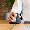 Mysz ergonomiczna R-Go Tools R-Go HE Break z oprogramowaniem do przerw, duża (rozmiar dłoni ≥ 185 mm), dla praworęcznych, przewodowa, czarna