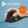 Mysz ergonomiczna R-Go Tools R-Go HE Break z oprogramowaniem do przerw, duża (rozmiar dłoni ≥ 185 mm), dla praworęcznych, przewodowa, czarna