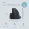 Mysz ergonomiczna R-Go Tools R-Go HE Break z oprogramowaniem do przerw, duża (rozmiar dłoni ≥ 185 mm), dla praworęcznych, przewodowa, czarna