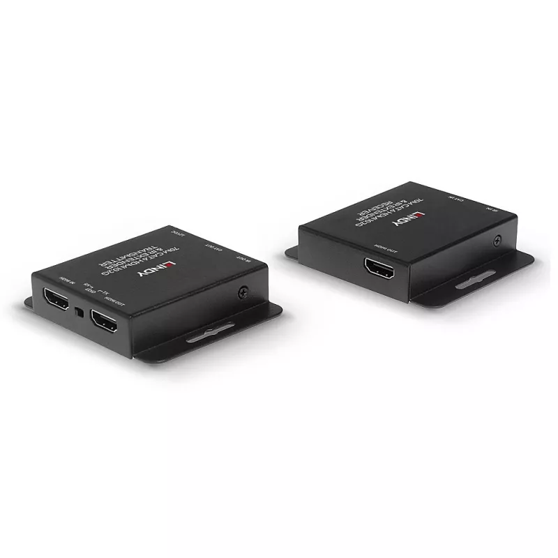Przedłużacz sygnału HDMI 4K30 i IR z PoC oraz wyjściem pętlowym na odległość do 70 m, po kablu kat. 6, Lindy