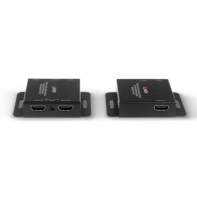 Przedłużacz sygnału HDMI 4K30 i IR z PoC oraz wyjściem pętlowym na odległość do 70 m, po kablu kat. 6, Lindy