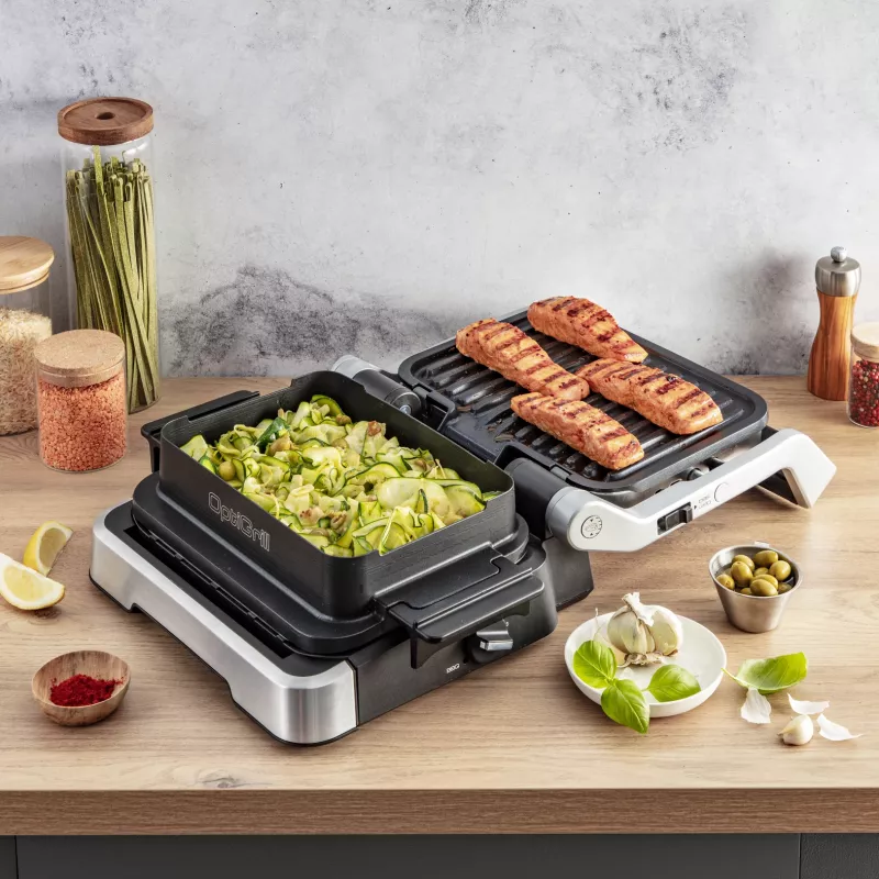 Grill kontaktowy Tefal OptiGrill 4in1 GC774D Stal nierdzewna 2100W