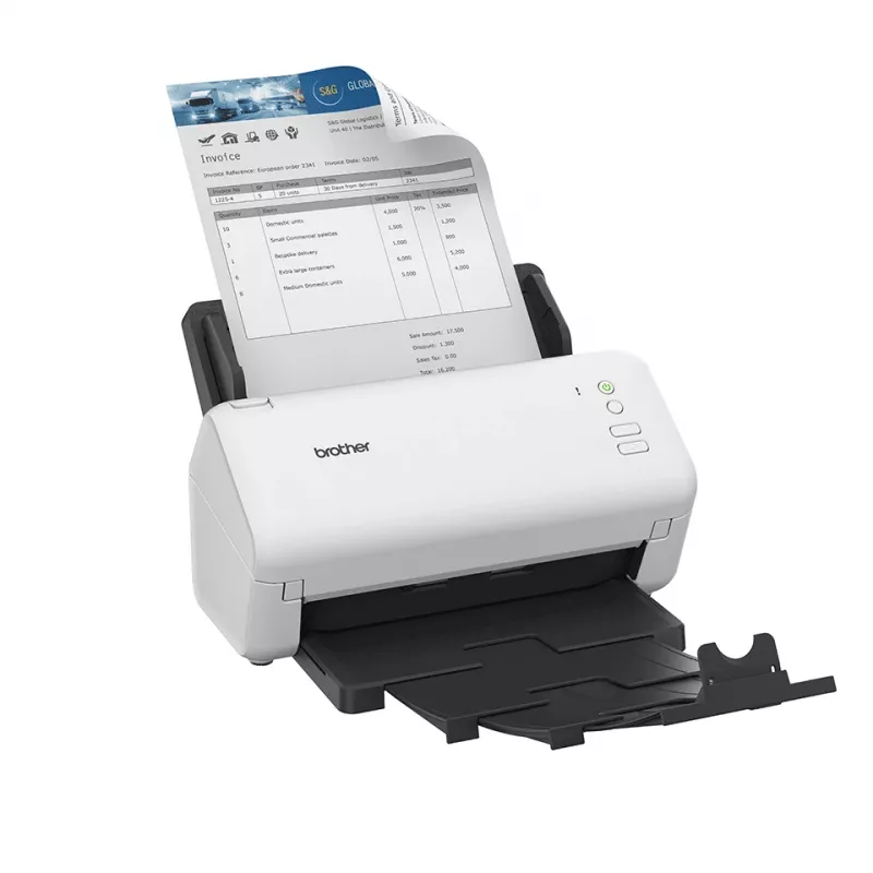 Skaner Brother ADS-4100 ADF 600 x 600 DPI A4 Czarny, Biały