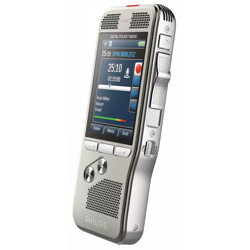 Philips DPM 8300 dyktafon pamięć wewnętrzna srebrny