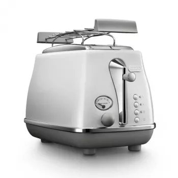 Toster De’Longhi CTOC2103.W 2 kromki 900 W Biały Stal nierdzewna
