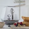 Toster De’Longhi CTOC2103.W 2 kromki 900 W Biały Stal nierdzewna