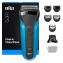 Braun Series 3 310BT golarka foliowa z trymerem, czarno-niebieska
