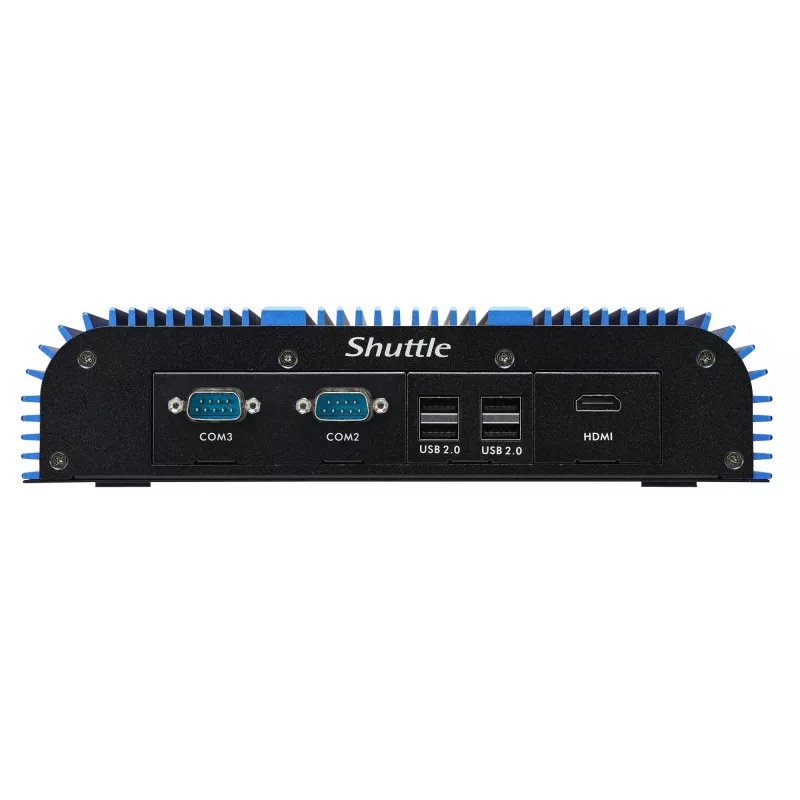 Shuttle BPCAL02-i7 przemysłowy Box-PC, Core i7-1255U, 2x SO-DIMM, 2x LAN, 1x COM, 1x HDMI, 4x USB, bez wentylatora, praca ciągła 24/7