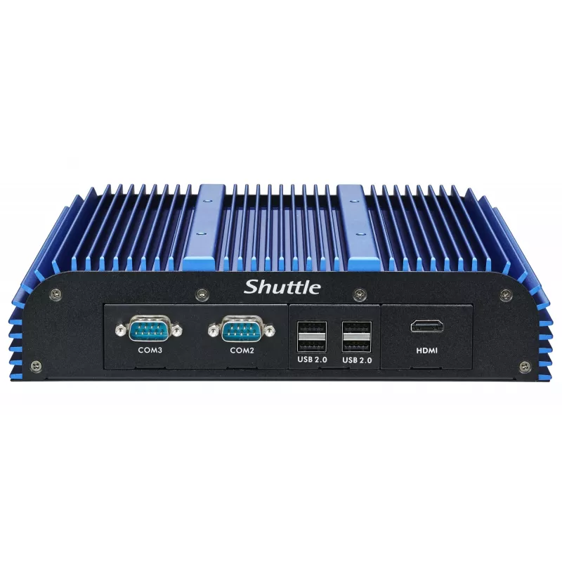 Shuttle BPCAL02-i7 przemysłowy Box-PC, Core i7-1255U, 2x SO-DIMM, 2x LAN, 1x COM, 1x HDMI, 4x USB, bez wentylatora, praca ciągła 24/7