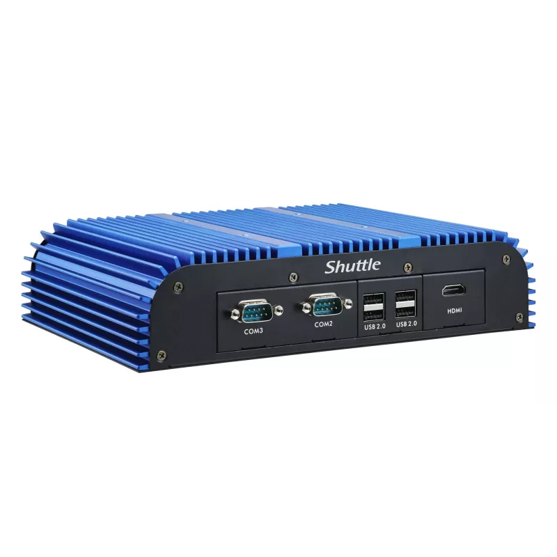 Shuttle BPCAL02-i7 przemysłowy Box-PC, Core i7-1255U, 2x SO-DIMM, 2x LAN, 1x COM, 1x HDMI, 4x USB, bez wentylatora, praca ciągła 24/7