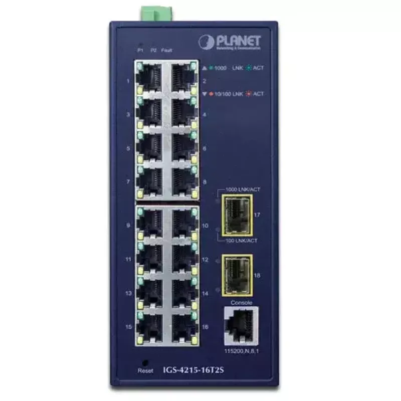 Zarządzalny przełącznik PLANET IGS-4215-16T2S
