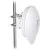Mostek sieciowy UBIQUITI UISP airFiber 60 XG — 6000 Mbit/s, zasięg do 4000 m, Gigabit Ethernet, montaż na słupie, biały