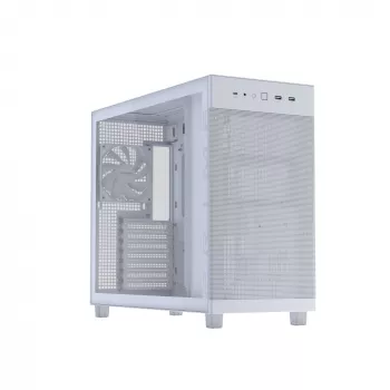 Obudowa PC ASUS PRIME AP303 TG biały — ATX/Micro-ATX/Mini-ITX, szkło hartowane, USB-C, wsparcie dla GPU 360 mm