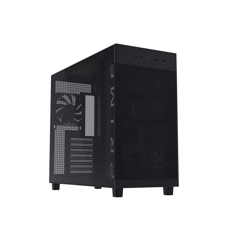 ASUS PRIME AP303 TG Czarny, PC, Czarny, micro ATX, Mini-ITX, ATX, 16.5 cm, 36 cm, 18 cm
