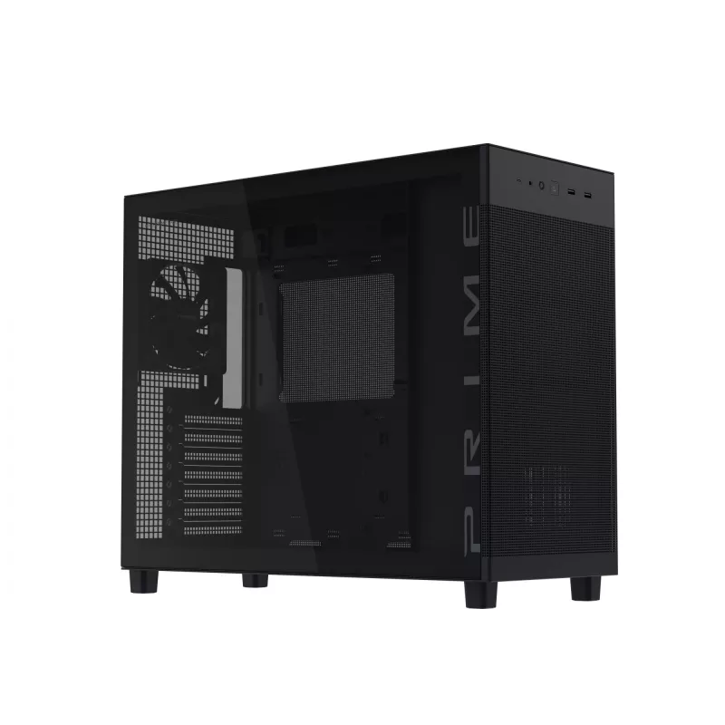 ASUS PRIME AP303 TG Czarny, PC, Czarny, micro ATX, Mini-ITX, ATX, 16.5 cm, 36 cm, 18 cm