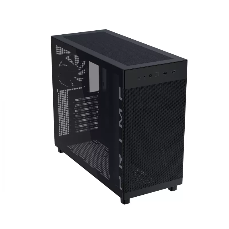 ASUS PRIME AP303 TG Czarny, PC, Czarny, micro ATX, Mini-ITX, ATX, 16.5 cm, 36 cm, 18 cm