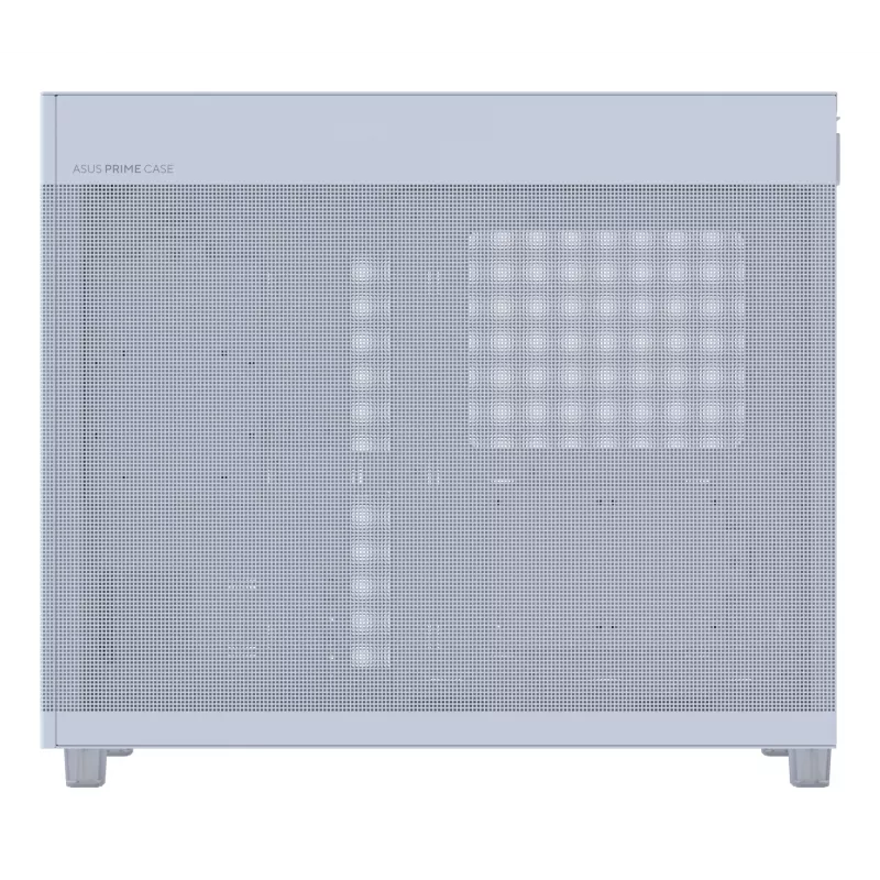 PC case ASUS PRIME AP303 Mesh Midi Tower biały — ATX/Micro ATX/Mini-ITX, GPU do 36 cm, PSU do 18 cm, wysokość chłodzenia CPU 16.5 cm