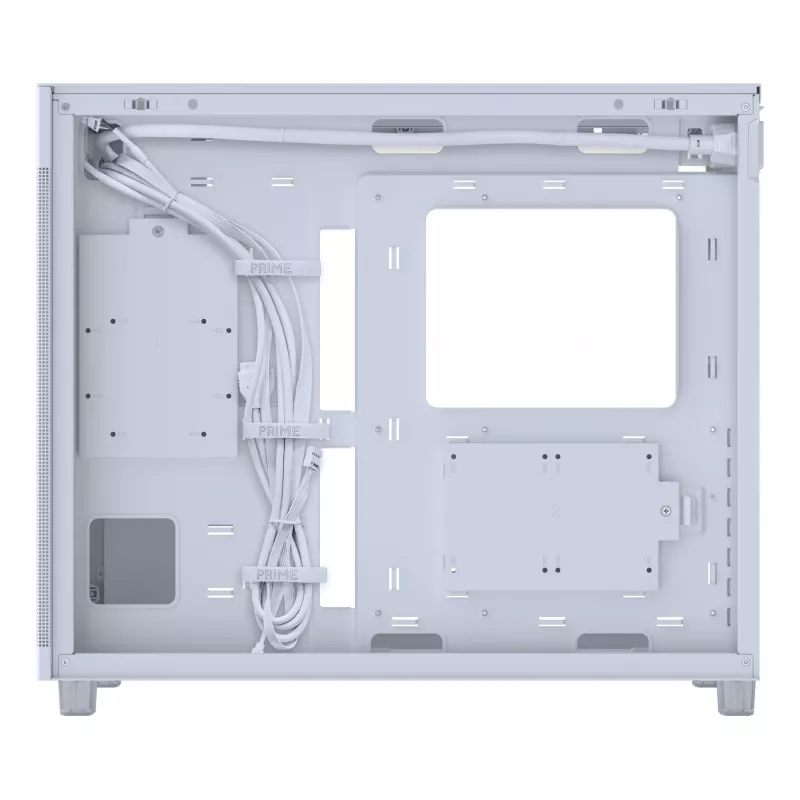 PC case ASUS PRIME AP303 Mesh Midi Tower biały — ATX/Micro ATX/Mini-ITX, GPU do 36 cm, PSU do 18 cm, wysokość chłodzenia CPU 16.5 cm