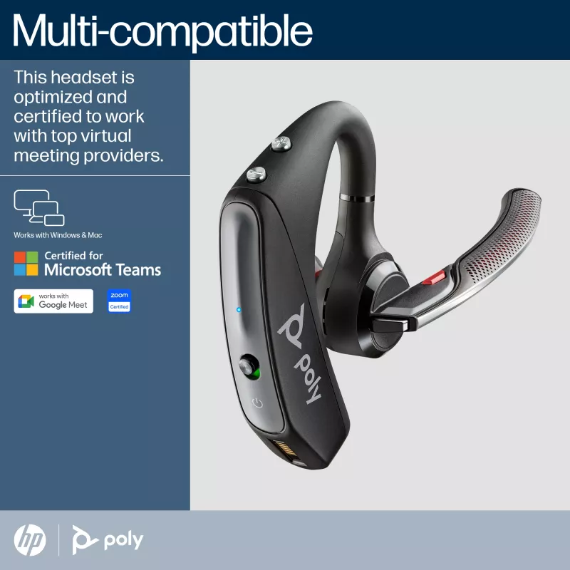Zestaw słuchawkowy Poly Voyager 5200 USB-A Bluetooth +klucz BT700