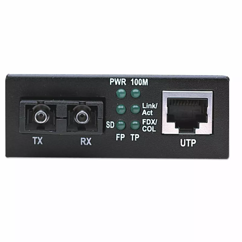 Intellinet Konwerter mediów Fast Ethernet, 10/100Base-Tx na 100Base-Fx (SC) wielomodowy, 2 km