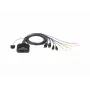 Przełącznik KVM ATEN CS22DP-AT 2-portowy USB DisplayPort, 4K@30Hz, konsola USB-A, audio, kabel 1.2 m