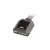 Przełącznik KVM ATEN CS22DP-AT 2-portowy USB DisplayPort, 4K@30Hz, konsola USB-A, audio, kabel 1.2 m