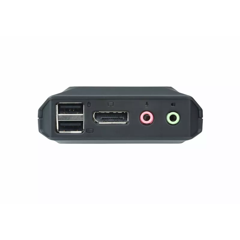 Przełącznik KVM ATEN CS22DP-AT 2-portowy USB DisplayPort, 4K@30Hz, konsola USB-A, audio, kabel 1.2 m