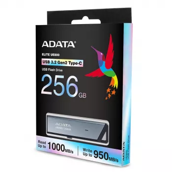 ADATA UE800 USB flash drive 256 GB USB Type-C 3.2 Gen 2 (3.1 Gen 2) srebrny