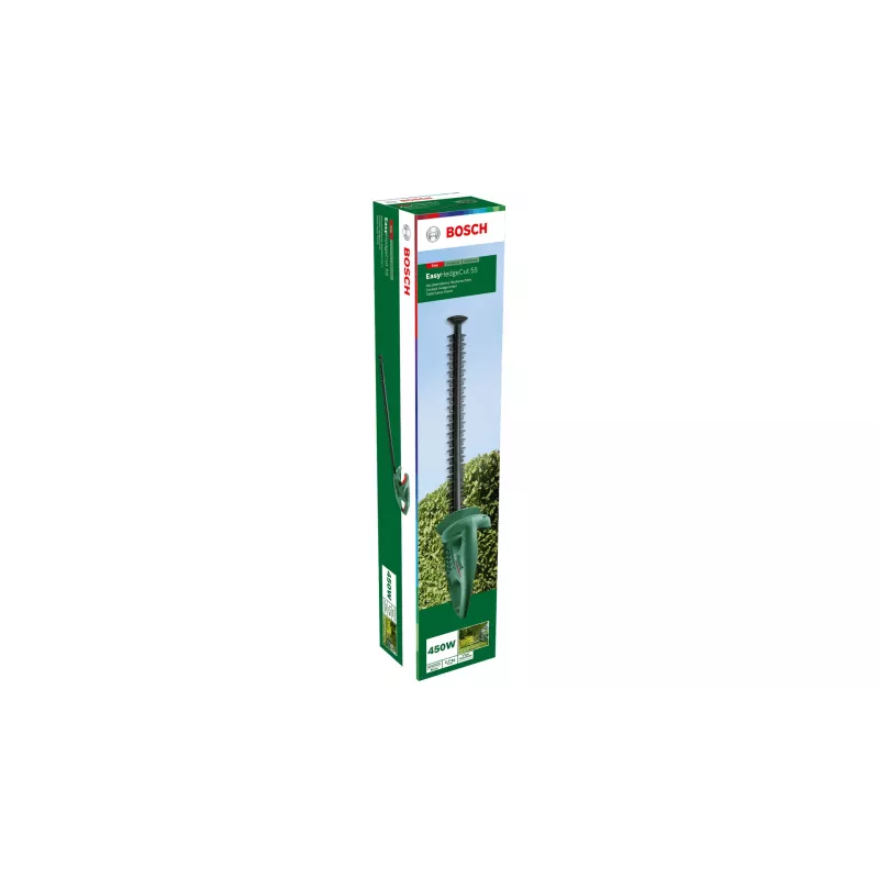 Nożyce do żywopłotu Bosch Easy HedgeCut 55 — ostrze 55 cm, 450 W, 3,4 kspm, 2,7 kg