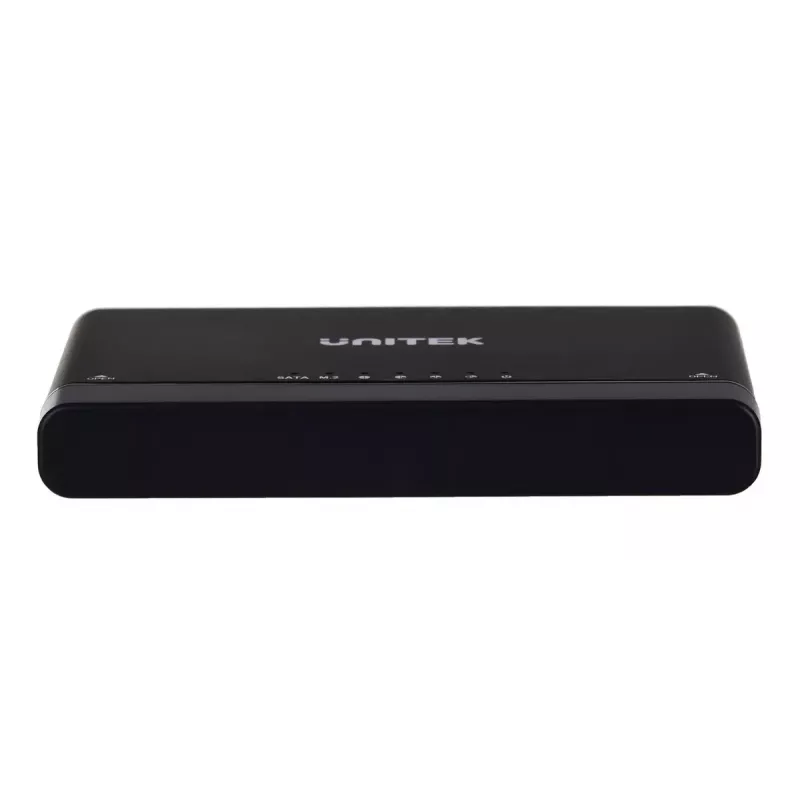 Hub USB-C Unitek S1222A SolidForce+ — HDMI 4K, Ethernet, SATA III, 10 Gbit/s, obudowa aluminiowa, czarny