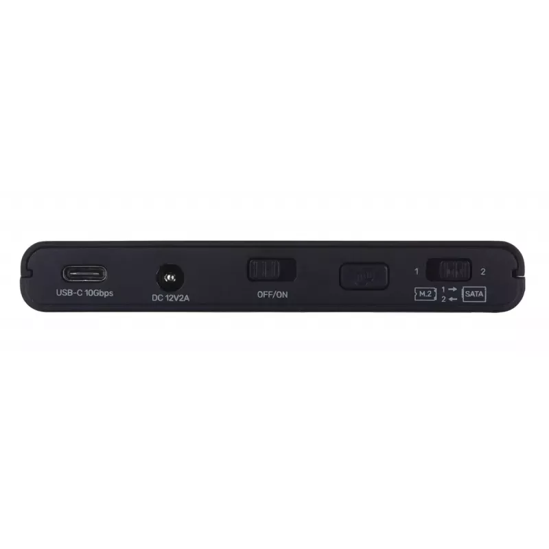 Hub USB-C Unitek S1222A SolidForce+ — HDMI 4K, Ethernet, SATA III, 10 Gbit/s, obudowa aluminiowa, czarny