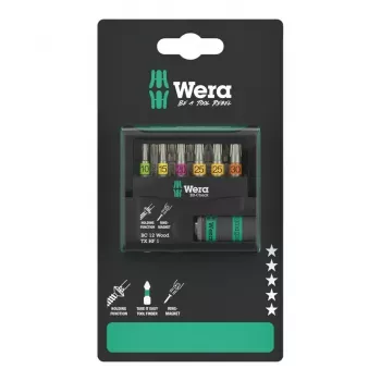 Wera 05073641001 Bit-Check 12 do drewna TORX HF 1 SB zestaw bitów