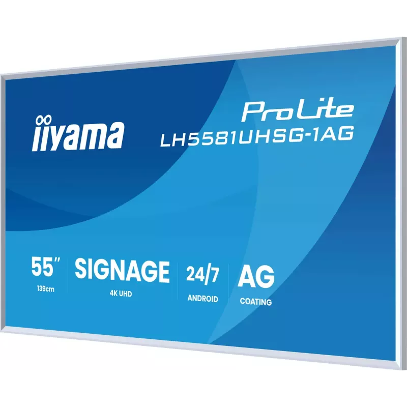 Monitor iiyama LH5581UHSG-1AG 54.6 cala Interaktywny panel płaski 4K Ultra HD 3840 x 2160