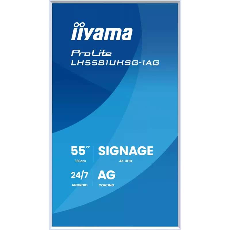 Monitor iiyama LH5581UHSG-1AG 54.6 cala Interaktywny panel płaski 4K Ultra HD 3840 x 2160