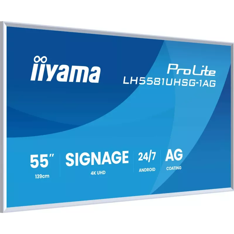 Monitor iiyama LH5581UHSG-1AG 54.6 cala Interaktywny panel płaski 4K Ultra HD 3840 x 2160