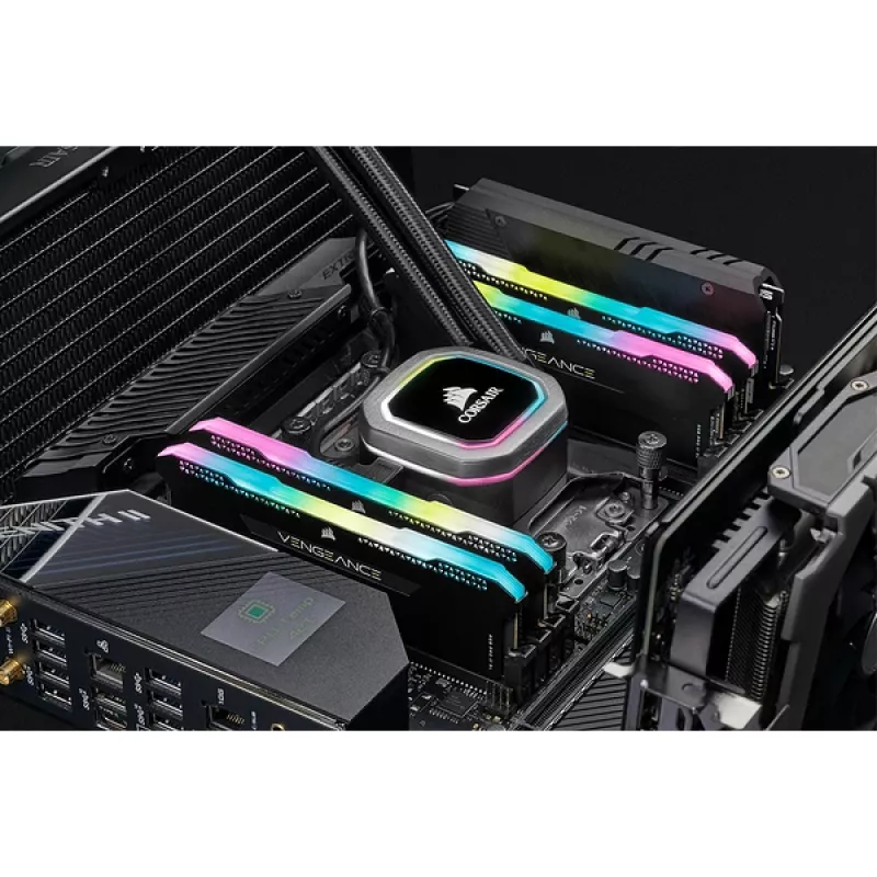 Pamięć CORSAIR 16 GB DDR4 3200 MHz C16 (2x8 GB) Vengeance RGB Pro Czarna