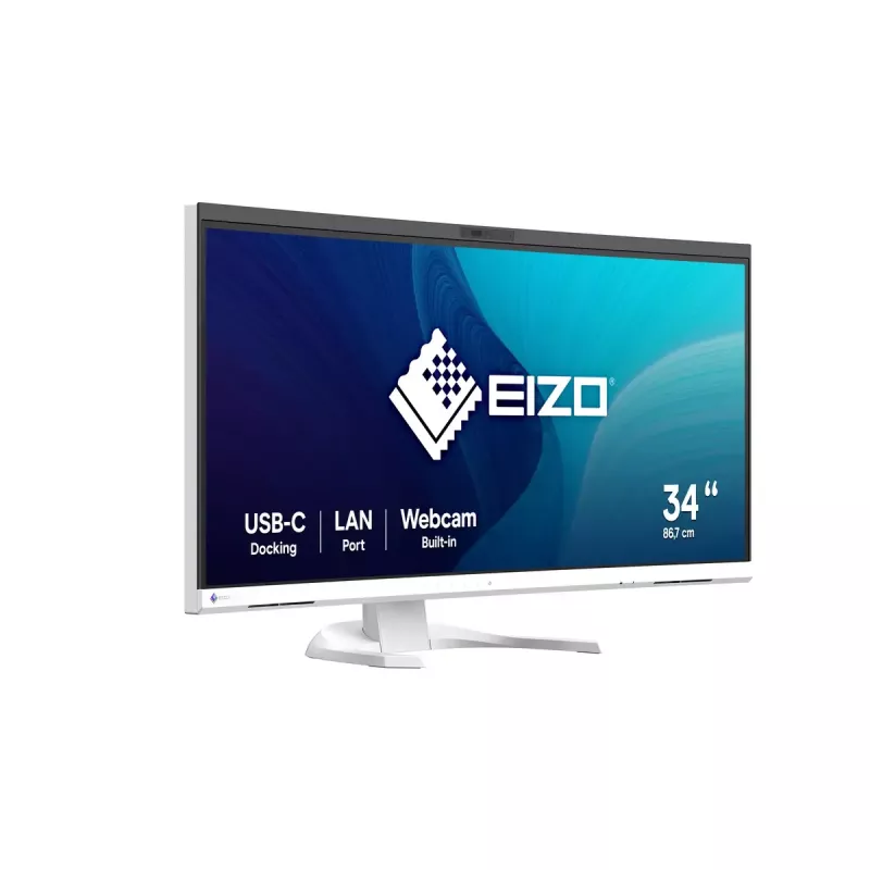 Monitor komputerowy EIZO FlexScan EV3450XC-WT 86,6 cm (34,1 cala) 3440 x 1440 pikseli UltraWide Quad HD LCD Biały