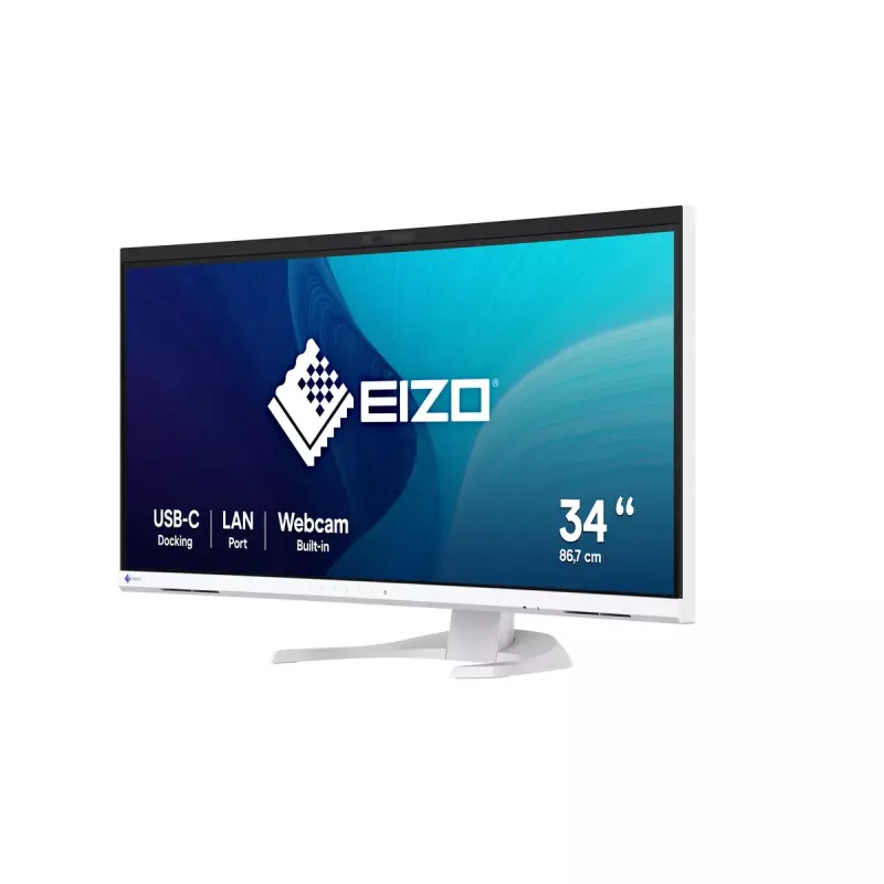 Monitor komputerowy EIZO FlexScan EV3450XC-WT 86,6 cm (34,1 cala) 3440 x 1440 pikseli UltraWide Quad HD LCD Biały