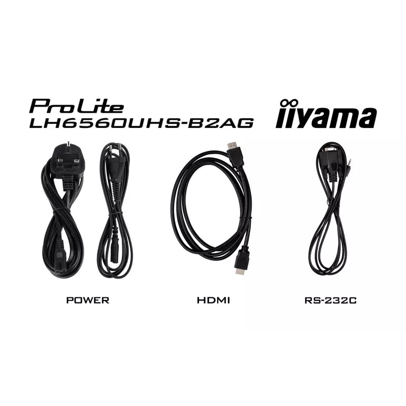 iiyama LH6560UHS-B2AG Wyświetlacz reklamowy Digital A-board 163,8 cm (64,5 cala) LED Wi-Fi 500 cd/m² 4K Ultra HD Czarny Wbudowany procesor Android 11 24/7