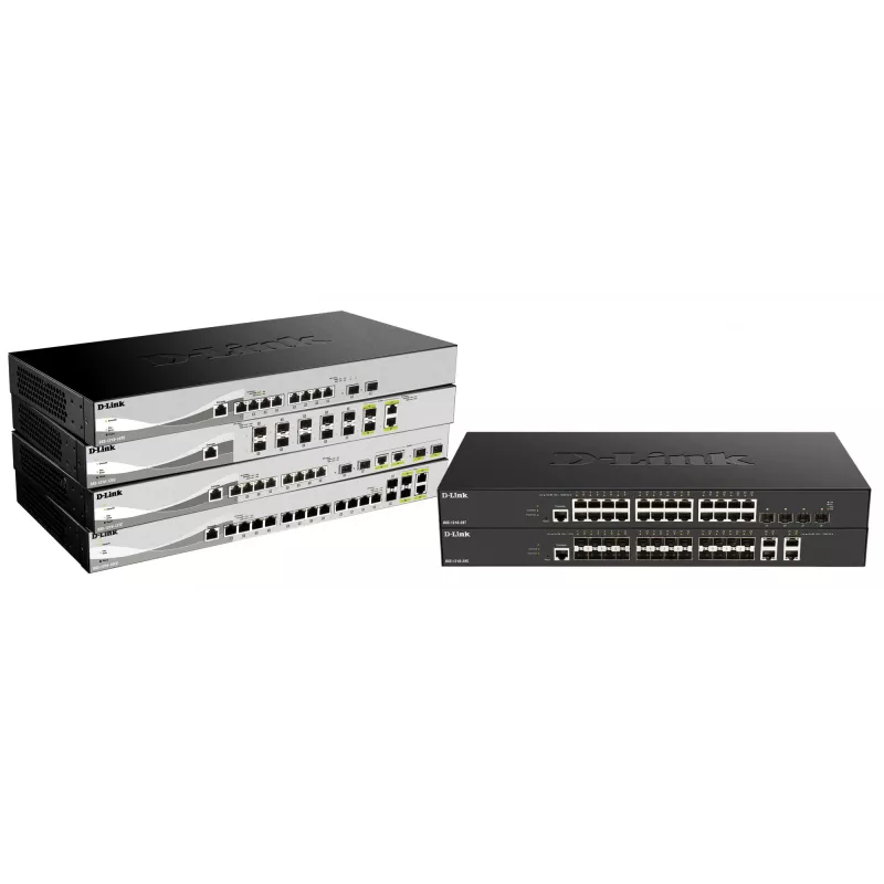 D-Link DXS-1210-16TC/E przełącznik sieciowy zarządzalny L2 10G Ethernet (100/1000/10000) szary