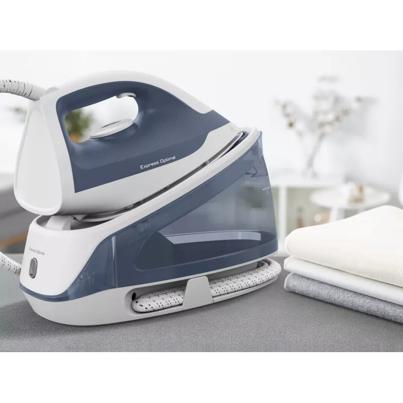 Tefal Express Optimal SV4110 2200 W 1.2 L Ceramic Express Glide Niebieski, Biały