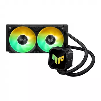 Chłodzenie cieczą All-in-one ASUS TUF GAMING LC III 240 ARGB — radiator 240 mm, 2 wentylatory 120 mm ARGB, obsługa Socket AM5, czarny