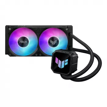 Chłodzenie cieczą All-in-one ASUS TUF GAMING LC III 240 ARGB — radiator 240 mm, 2 wentylatory 120 mm ARGB, obsługa Socket AM5, czarny