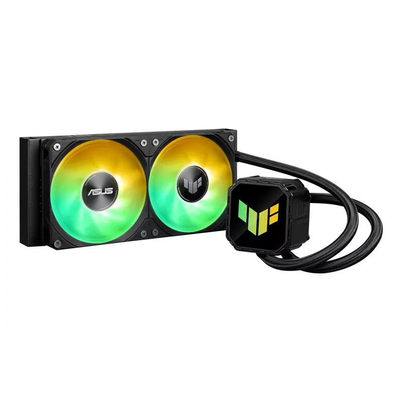 Chłodzenie cieczą All-in-one ASUS TUF GAMING LC III 240 ARGB — radiator 240 mm, 2 wentylatory 120 mm ARGB, obsługa Socket AM5, czarny