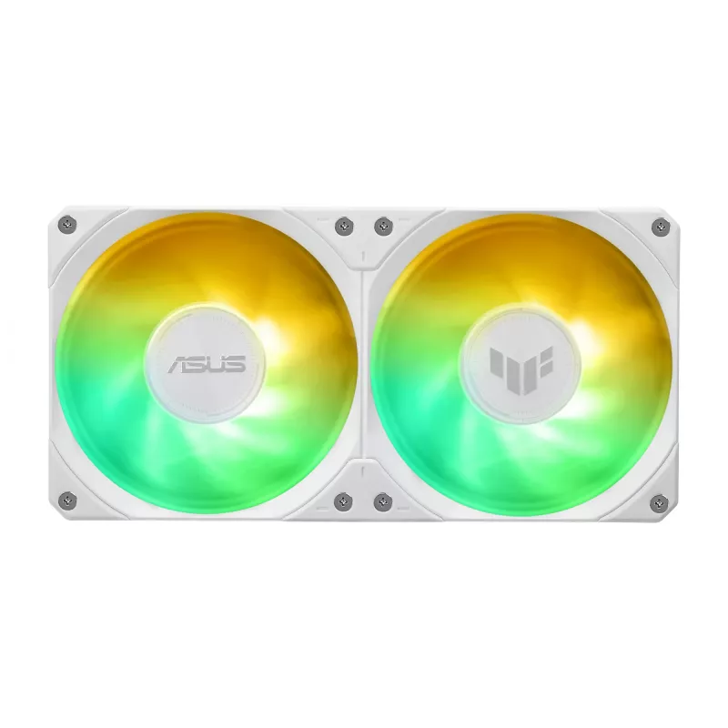 Chłodzenie cieczą typu all-in-one ASUS TUF GAMING LC III 240 ARGB WHT – chłodnica 240 mm, 2 wentylatory 120 mm, PWM, białe