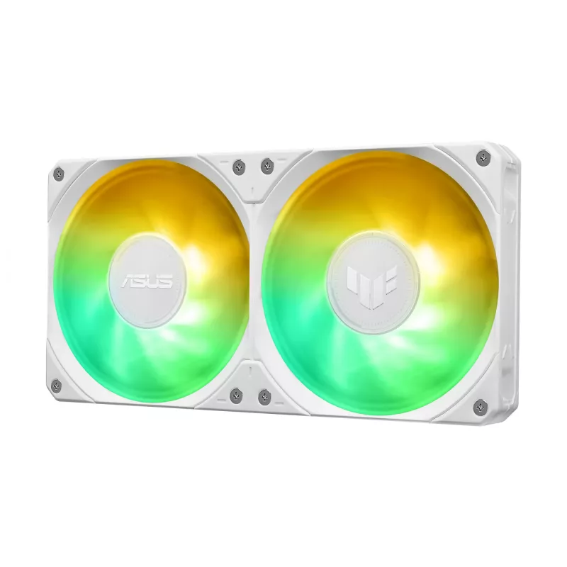Chłodzenie cieczą typu all-in-one ASUS TUF GAMING LC III 240 ARGB WHT – chłodnica 240 mm, 2 wentylatory 120 mm, PWM, białe